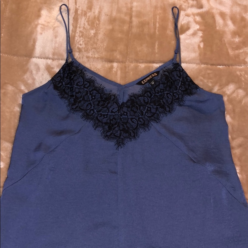 Slate blue strappy tank !